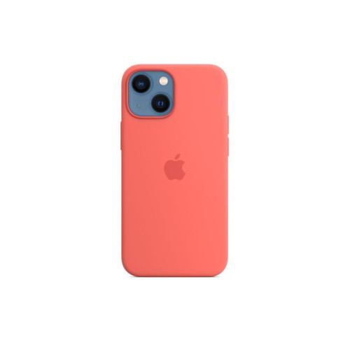 Apple MagSafe özellikli Silikon Kılıf (iPhone 13 mini) - Pembe Pomelo Outlet