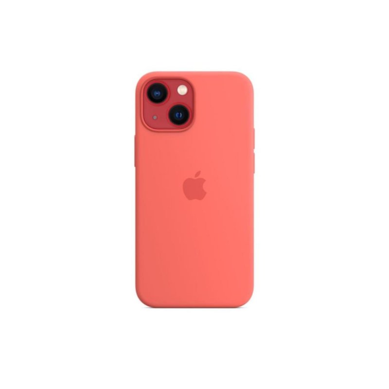 Apple MagSafe özellikli Silikon Kılıf (iPhone 13 mini) - Pembe Pomelo Outlet