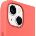 iPhone 13 mini için MagSafe özellikli Silikon Kılıf - Puslu Pembe