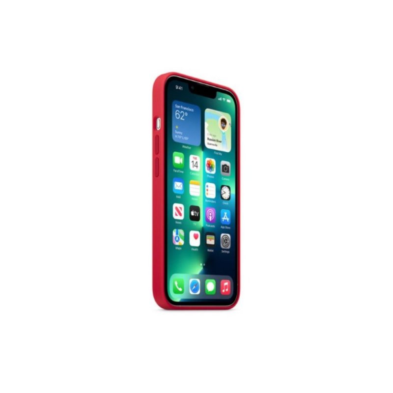 Apple MagSafe özellikli Silikon Kılıf (iPhone 13 Pro) - (PRODUCT) RED