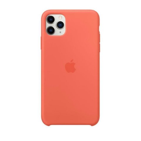 Apple iPhone 11 Pro Max Silikon Kılıf Mandalina Turuncu...