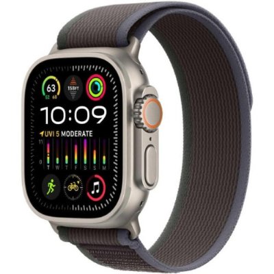 Apple 49 mm Mavi/Siyah Trail Loop - M/L - MT623ZM/A Outlet