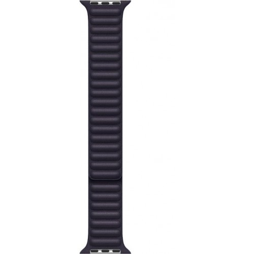 Apple Watch 45 mm Gece Yarısı Baklalı Model Deri Kayış - M/L