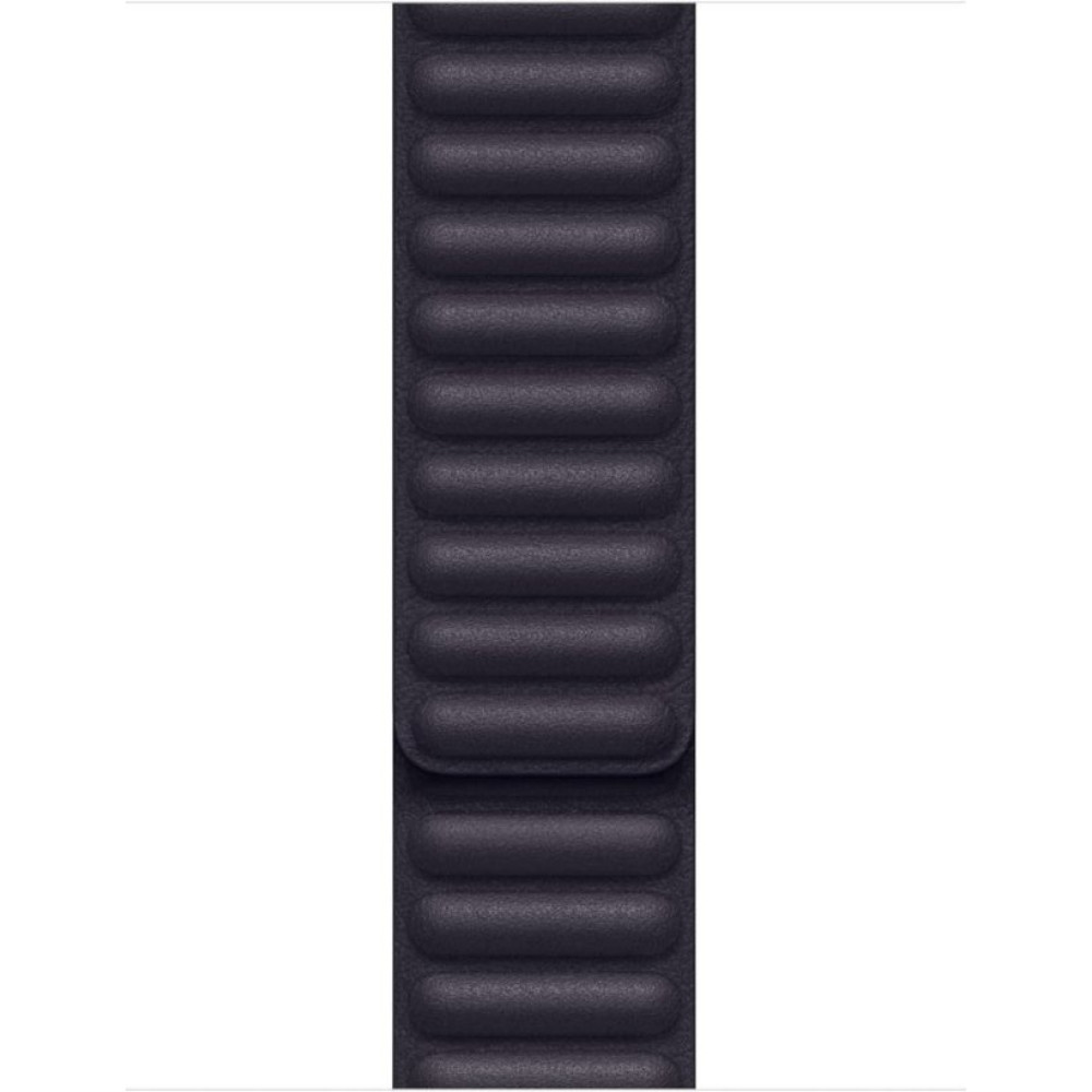 Apple Watch 45mm Baklalı Deri Kayış Mürekkep Moru S/M MP873ZM/A Outlet