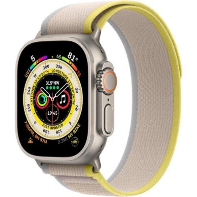 Apple Watch 49mm Trail Kordon Sarı-Bej M/L MQEH3ZM/A Outlet
