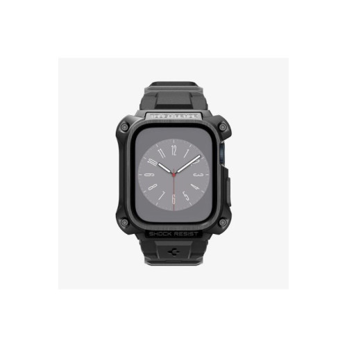 Spigen Apple Watch (45mm) Kılıf, Spigen Tough Armor Pro Metal Black Outlet