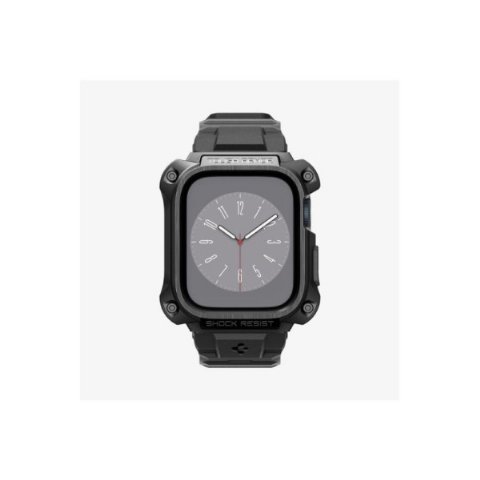 Spigen Apple Watch (45mm) Kılıf, Spigen Tough Armor Pro Metal Black Outlet