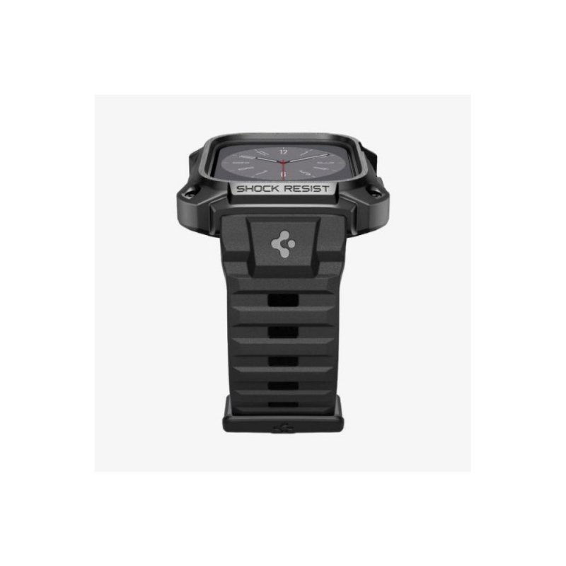 Spigen Apple Watch (45mm) Kılıf, Spigen Tough Armor Pro Metal Black Outlet