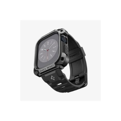 Spigen Apple Watch (45mm) Kılıf, Spigen Tough Armor Pro Metal Black Outlet