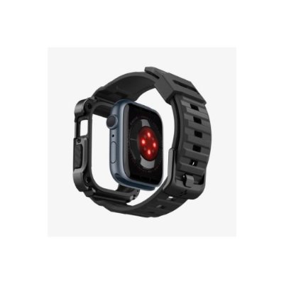 Spigen Apple Watch (45mm) Kılıf, Spigen Tough Armor Pro Metal Black Outlet