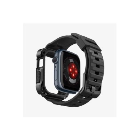 Spigen Apple Watch (45mm) Kılıf, Spigen Tough Armor Pro Metal Black Outlet