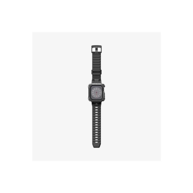 Spigen Apple Watch (45mm) Kılıf, Spigen Tough Armor Pro Metal Black Outlet