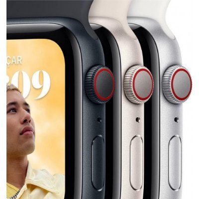Apple Watch SE 2 GPS 40mm Gece Yarısı Alüminyum Kasa ve Spor Kordon Akıllı Saat
