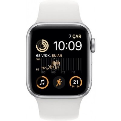 Apple Watch Se Gps 40MM Silver Aluminium Case With White Sport Band - Regular MNJV3TU/A