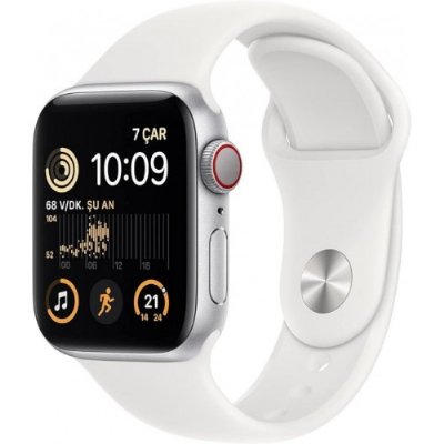 Apple Watch SE 2 GPS + Cellular 40mm Gümüş Rengi Alüminyum Kasa ve Spor Kordon Akıllı Saat