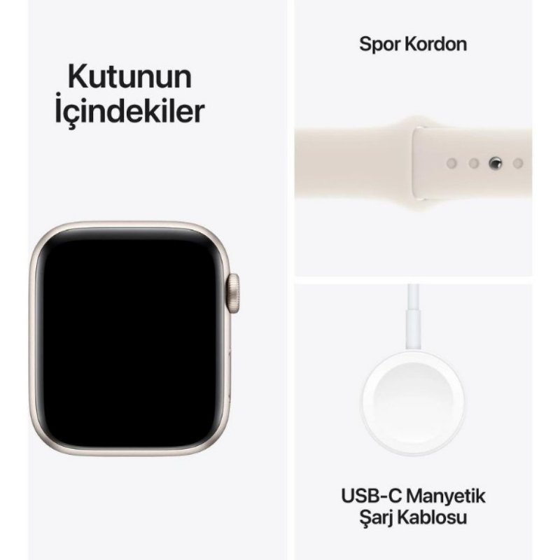 Apple Watch SE 2 GPS 40mm Yıldız Işığı Alüminyum Kasa ve Spor Kordon Akıllı Saat (Apple Türkiye Garantili) Apple Watch SE 2 GPS 40mm Yıldız Işığı Alüminyum Kasa ve Spor Kordon Akıllı Saat (Apple Türkiye Garantili)