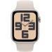 Apple Watch SE 2 2023 GPS 40mm Yıldız Işığı Alüminyum Kasa ve Spor Kordon Akıllı Saat - Outlet