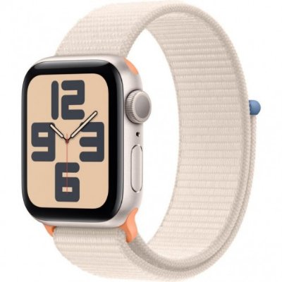 Apple Watch SE 2 2023 GPS 40mm Yıldız Işığı Alüminyum Kasa ve Yıldız Işığı Spor Loop Kordon Akıllı Saat