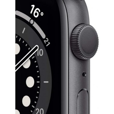 Apple Watch Series 6 GPS 44mm Uzay Grisi Alüminyum Kasa ve Spor Kordon Akıllı Saat - TEŞHİR
