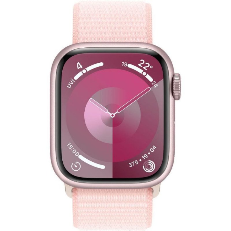 Apple Watch Series 9 GPS + Cellular 41mm Pembe Alüminyum Kasa ve Uçuk Pembe Spor Loop Kordon Akıllı Saat (Apple Türkiye Garantili) Apple Watch Series 9 GPS + Cellular 41mm Pembe Alüminyum Kasa ve Uçuk Pembe Spor Loop Kordon Akıllı Saat (Apple Türkiye Garantili)