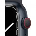 Apple Watch Series 7 GPS + Cellular 45mm Gece Yarısı Alüminyum Kasa ve Spor Kordon Akıllı Saat