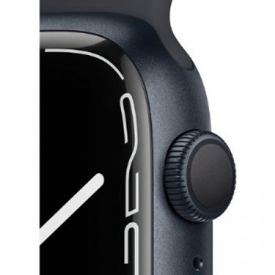 Apple Watch Series 7 GPS 45mm Gece Yarısı Alüminyum Kasa ve Spor Kordon Akıllı Saat