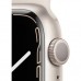 Apple Watch Series 7 GPS 45mm Yıldız Işığı Alüminyum Kasa ve Spor Kordon Akıllı Saat - TEŞHİR