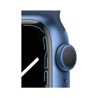 Apple Watch Series 7 GPS 45mm Mavi Alüminyum Kasa ve Spor Kordon Akıllı Saat - TEŞHİR