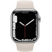 Apple Watch Series 7 GPS + Cellular 45mm Gümüş Paslanmaz Çelik Kasa ve Spor Kordon Akıllı Saat - Outlet