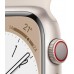 Apple Watch Series 8 GPS 41mm Yıldız Işığı Alüminyum Kasa ve Spor Kordon Akıllı Saat Teşhir