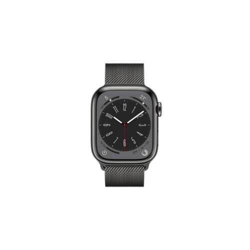 Apple Watch Series 8 GPS + Cellular 41mm Grafit Paslanmaz Çelik Kasa ve Milano Döngüsü Kordon Akıllı Saat