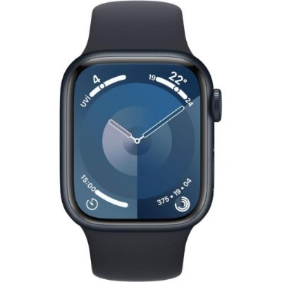 Apple Watch Series 9 GPS 41mm M-L Gece Yarısı Alüminyum Kasa ve Gece Yarısı Spor Kordon Akıllı Saat - Outlet