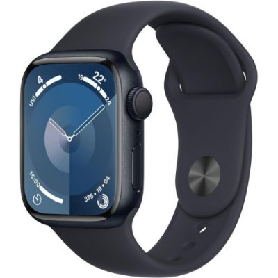 Apple Watch Series 9 GPS 41mm M-L Gece Yarısı Alüminyum Kasa ve Gece Yarısı Spor Kordon Akıllı Saat - Outlet
