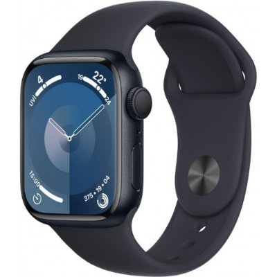 Apple Watch Series 9 GPS 45mm Gece Yarısı Alüminyum Kasa ve Gece Yarısı Spor Kordon Akıllı Saat