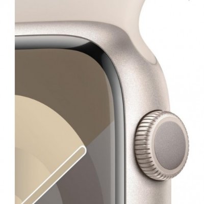 Apple Watch Series 9 GPS 45mm Yıldız Işığı Alüminyum Kasa ve Yıldız Işığı Spor Kordon Akıllı Saat