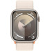 Apple Watch Series 9 GPS 45mm Yıldız Işığı Alüminyum Kasa ve Yıldız Işığı Spor Loop Kordon Akıllı Saat