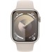 Apple Watch Series 9 GPS 45mm Yıldız Işığı Alüminyum Kasa ve Yıldız Işığı Spor Kordon Akıllı Saat(İthalatçı Garantili)