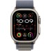 Apple Watch Ultra 2 GPS + Cellular 49mm Natürel Titanyum Kasa ve Mavi-Alpine Loop Kordon Akıllı Saat