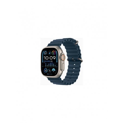 Apple Watch Ultra 2 GPS + Cellular 49mm Natürel Titanyum Kasa ve Mavi-Ocean Kordon Akıllı Saat