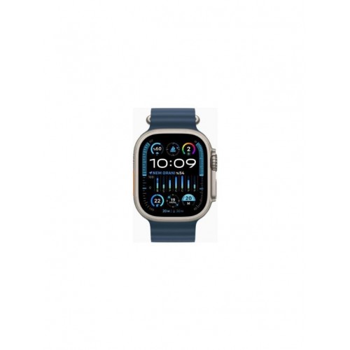 Apple Watch Ultra 2 GPS + Cellular 49mm Natürel Titanyum Kasa ve Mavi-Ocean Kordon Akıllı Saat
