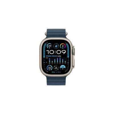 Apple Watch Ultra 2 GPS + Cellular 49mm Natürel Titanyum Kasa ve Mavi-Ocean Kordon Akıllı Saat Outlet