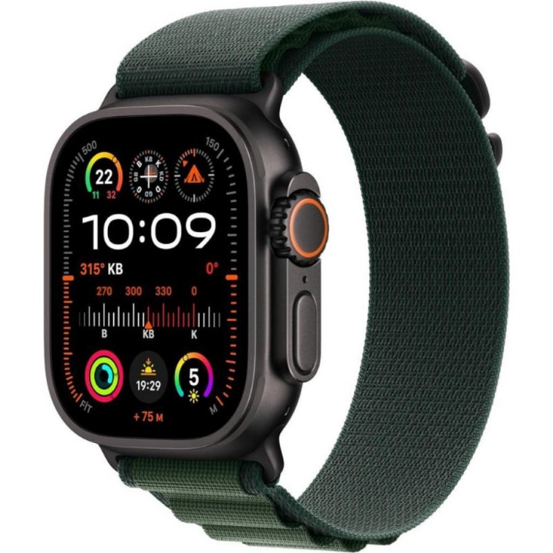 Apple Watch Ultra 2 GPS + Cellular 49mm Siyah Titanyum Kasa ve Koyu Yeşil-Alpine Loop Kordon Akıllı Saat (Apple Türkiye Garantili) Apple Watch Ultra 2 GPS + Cellular 49mm Siyah Titanyum Kasa ve Koyu Yeşil-Alpine Loop Kordon Akıllı Saat (Apple Türkiye Garantili)