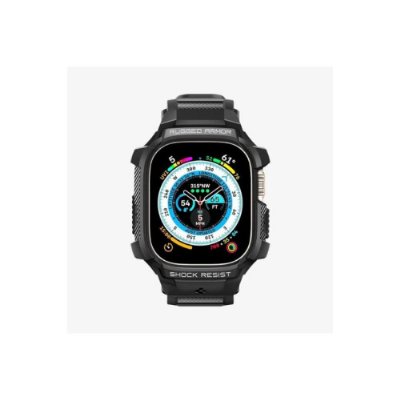 Spigen Apple Watch 49mm (Ultra 2/1) Kılıf & Kordon Kayış Rugged Armor Pro Outlet