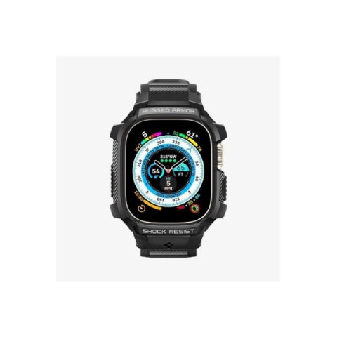 Spigen Apple Watch 49mm (Ultra 2/1) Kılıf & Kordon Kayış Rugged Armor Pro Outlet