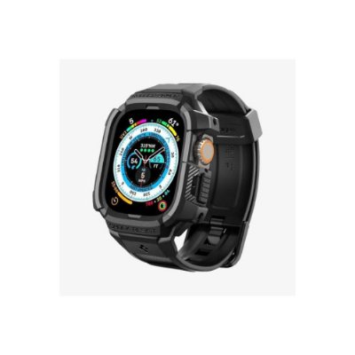 Spigen Apple Watch 49mm (Ultra 2/1) Kılıf & Kordon Kayış Rugged Armor Pro Outlet