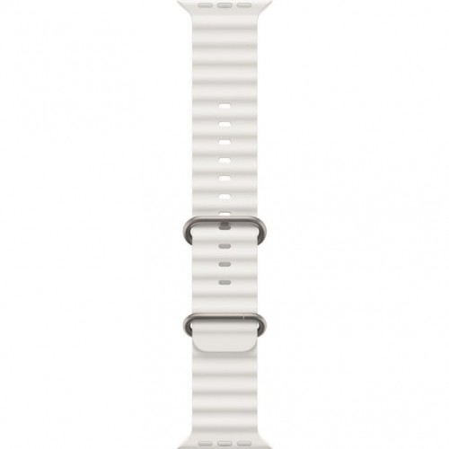 Apple Watch Ultra GPS + Cellular 49mm Titanyum Kasa ve Beyaz-Ocean Kordon Akıllı Saat