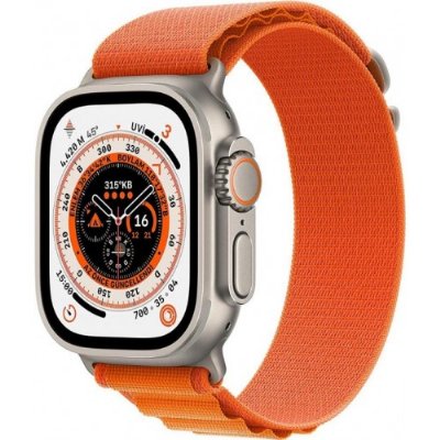 Apple Watch Ultra GPS + Cellular 49mm Titanyum Kasa ve Turuncu-Alpine Akıllı Saat