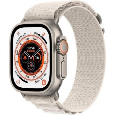 Apple Watch Ultra GPS + Cellular 49mm Titanyum Kasa ve Yıldız Işığı-Alpine Akıllı Saat