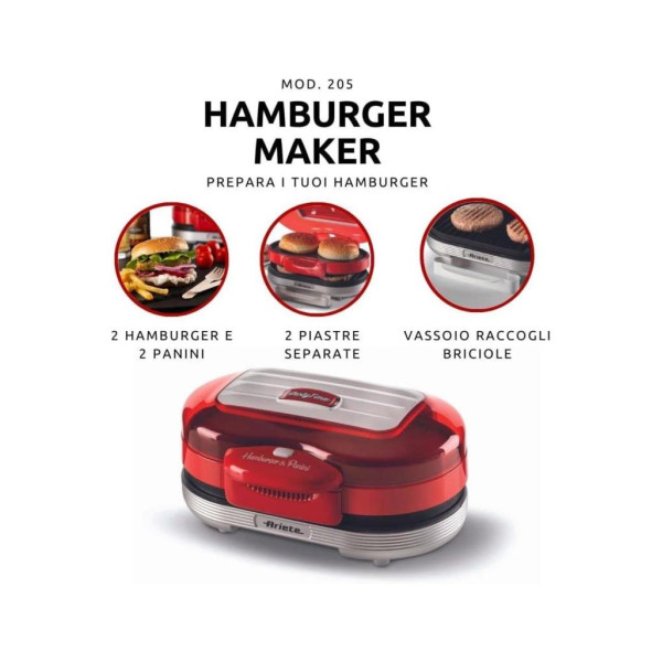 Ariete Party Time Hamburger Makinesi 