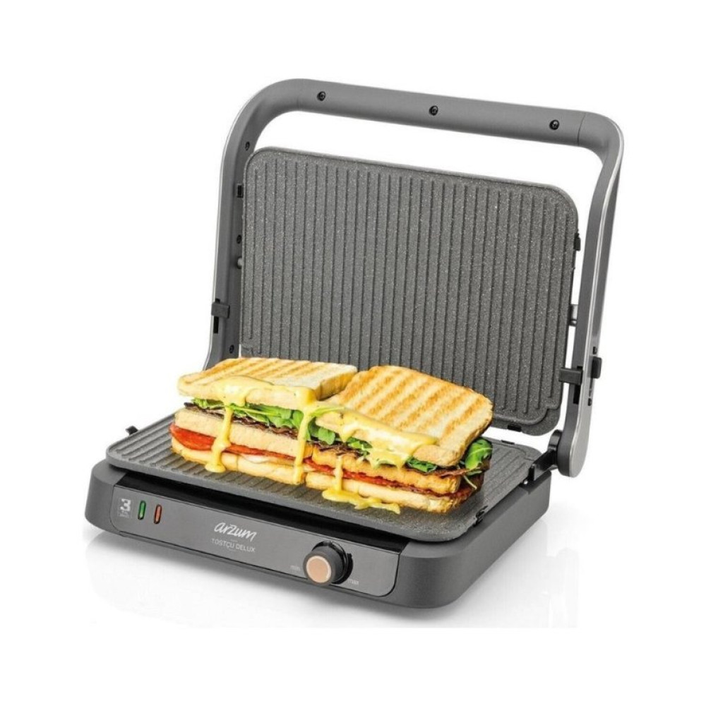 Arzum AR2001 Tostçu Delux 1800 W Granit Tost Makinesi Teşhir